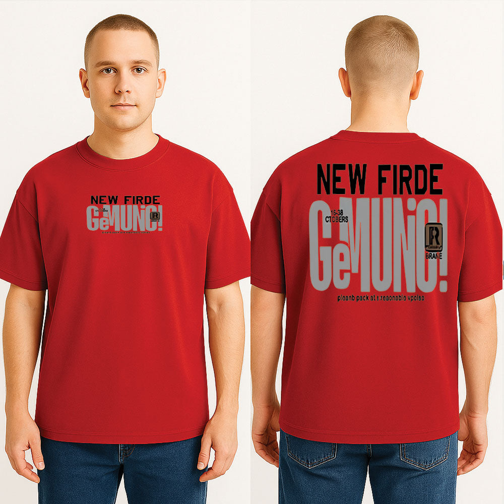 New Firde Drop Shoulder T Shirt