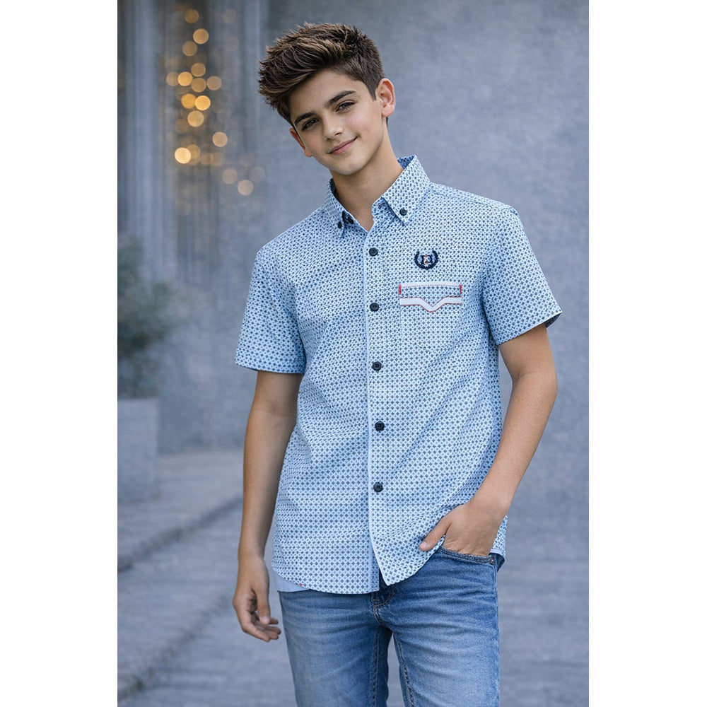 ALL OVER PRINTED DESIGN BOYS SHIRT