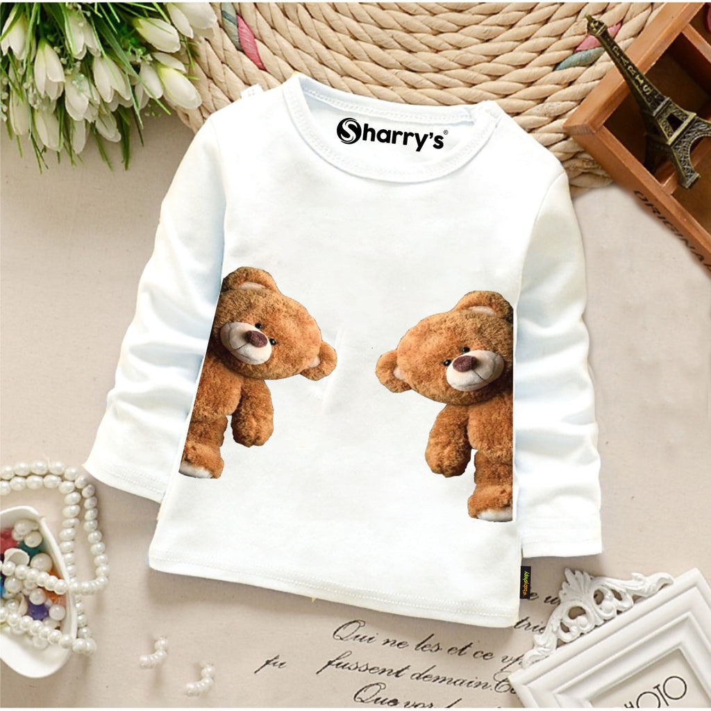Two Teddy Bear Full Sleeves T-shirt