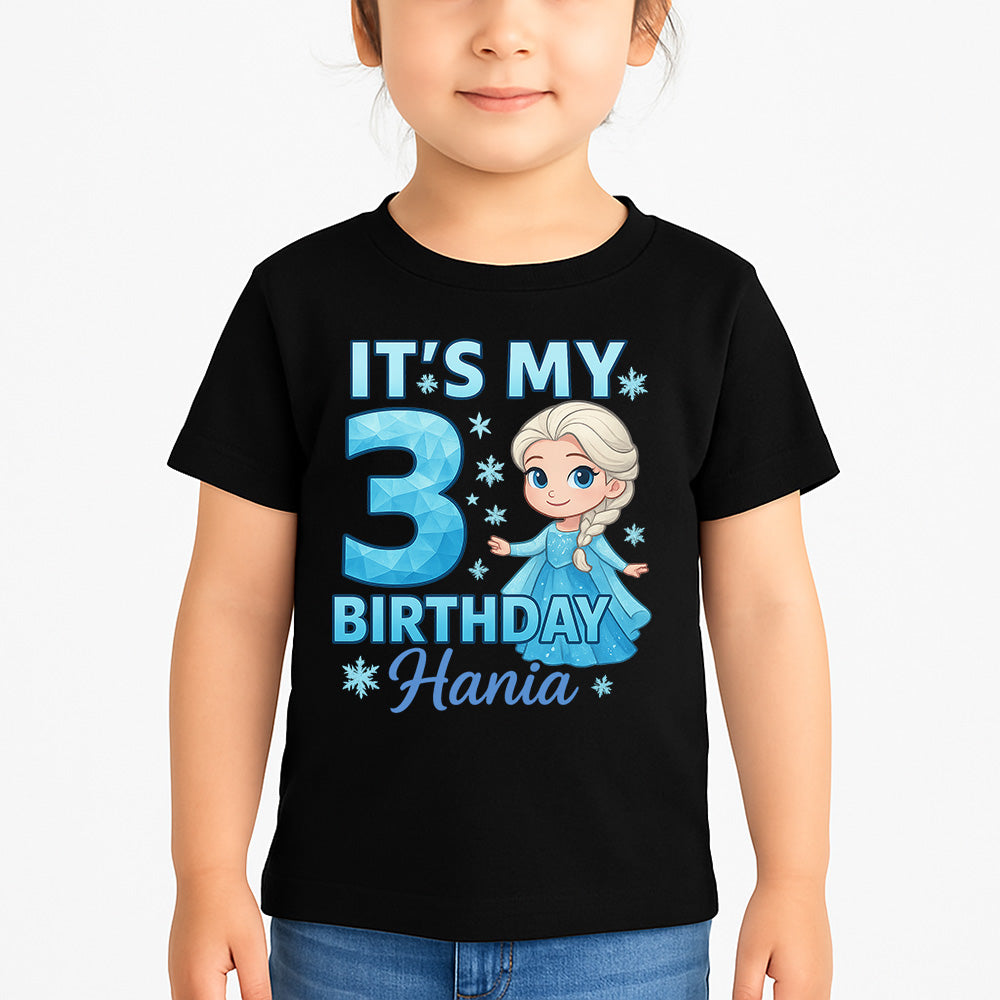 Frozen Birthday T shirt with Age And Name Option