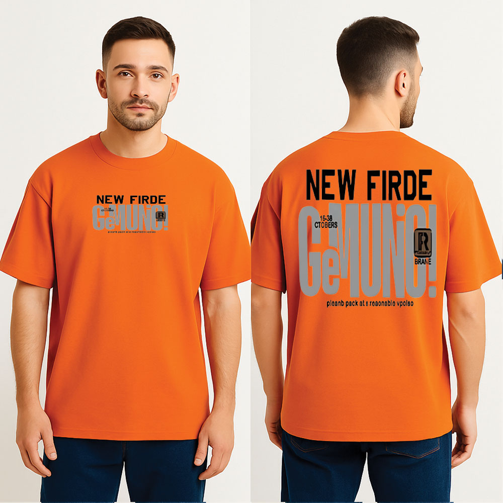 New Firde Drop Shoulder T Shirt