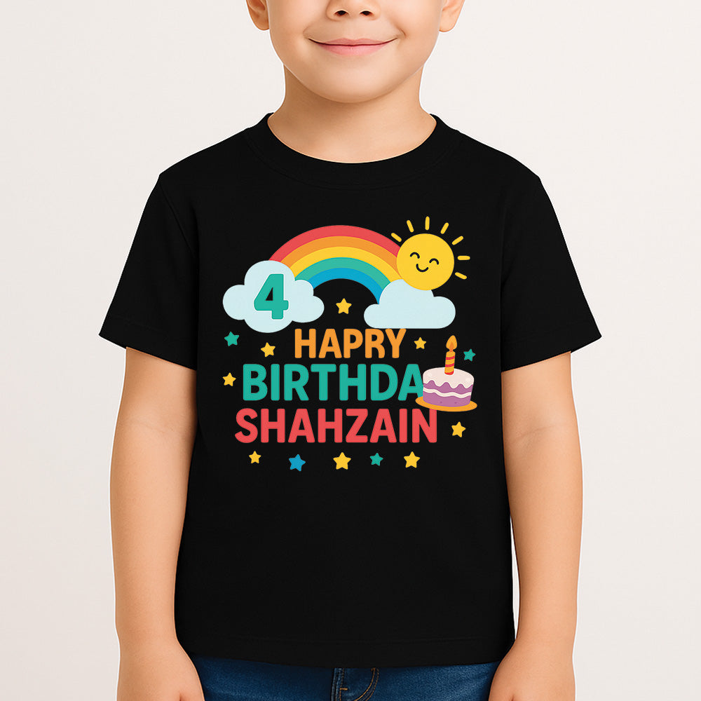 Sharrys Customise Birthday T Shirt with Age and Name option (Copy)