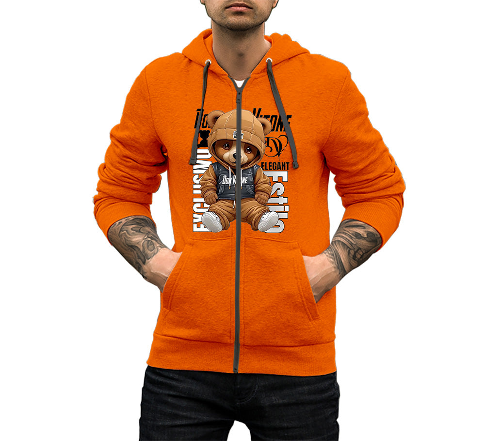 Teddy Bear Zipper Hoodie