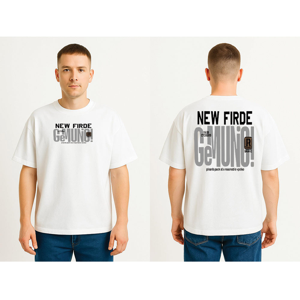 New Firde Drop Shoulder T Shirt