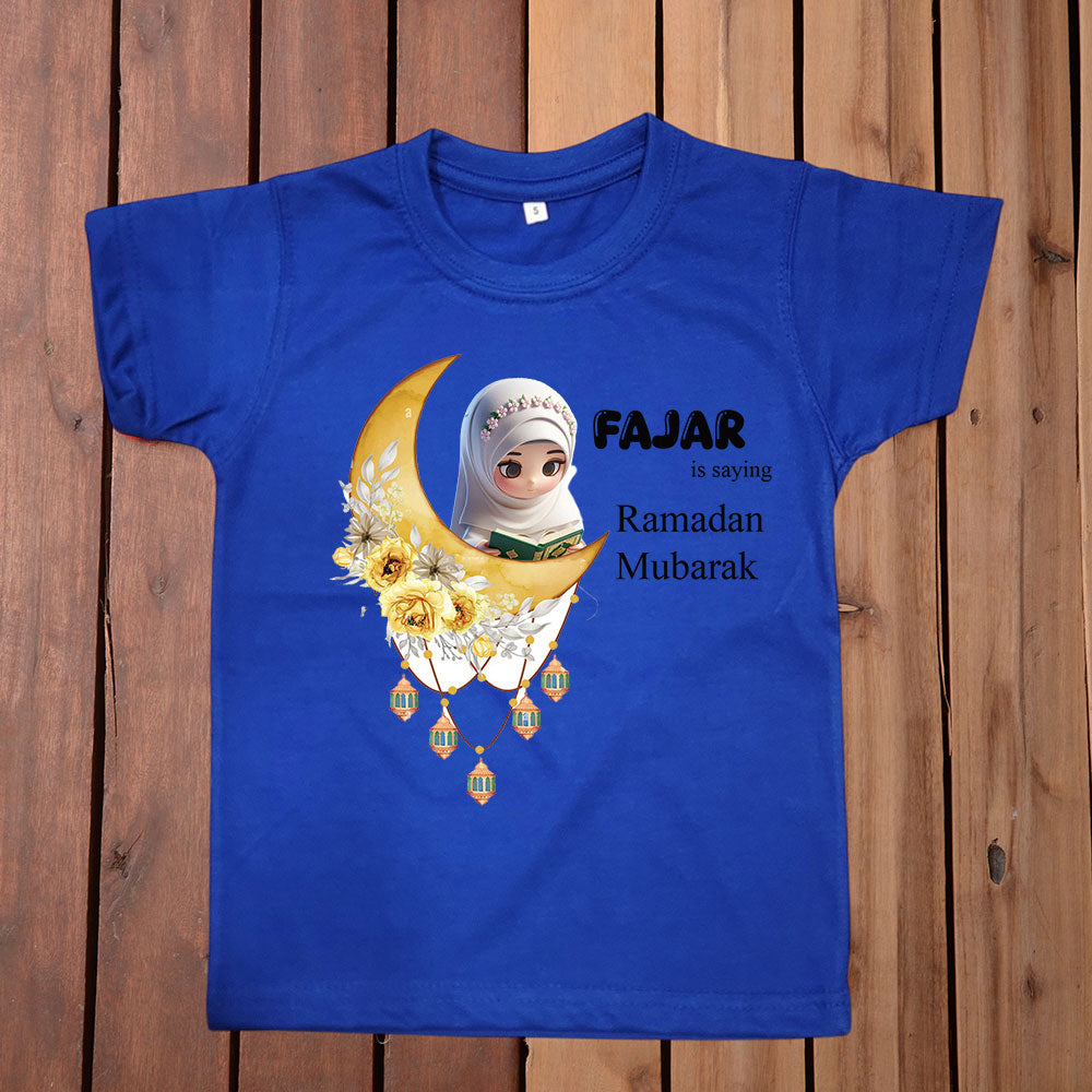 Ramzan Mubarak Customize T Shirt (Girl)