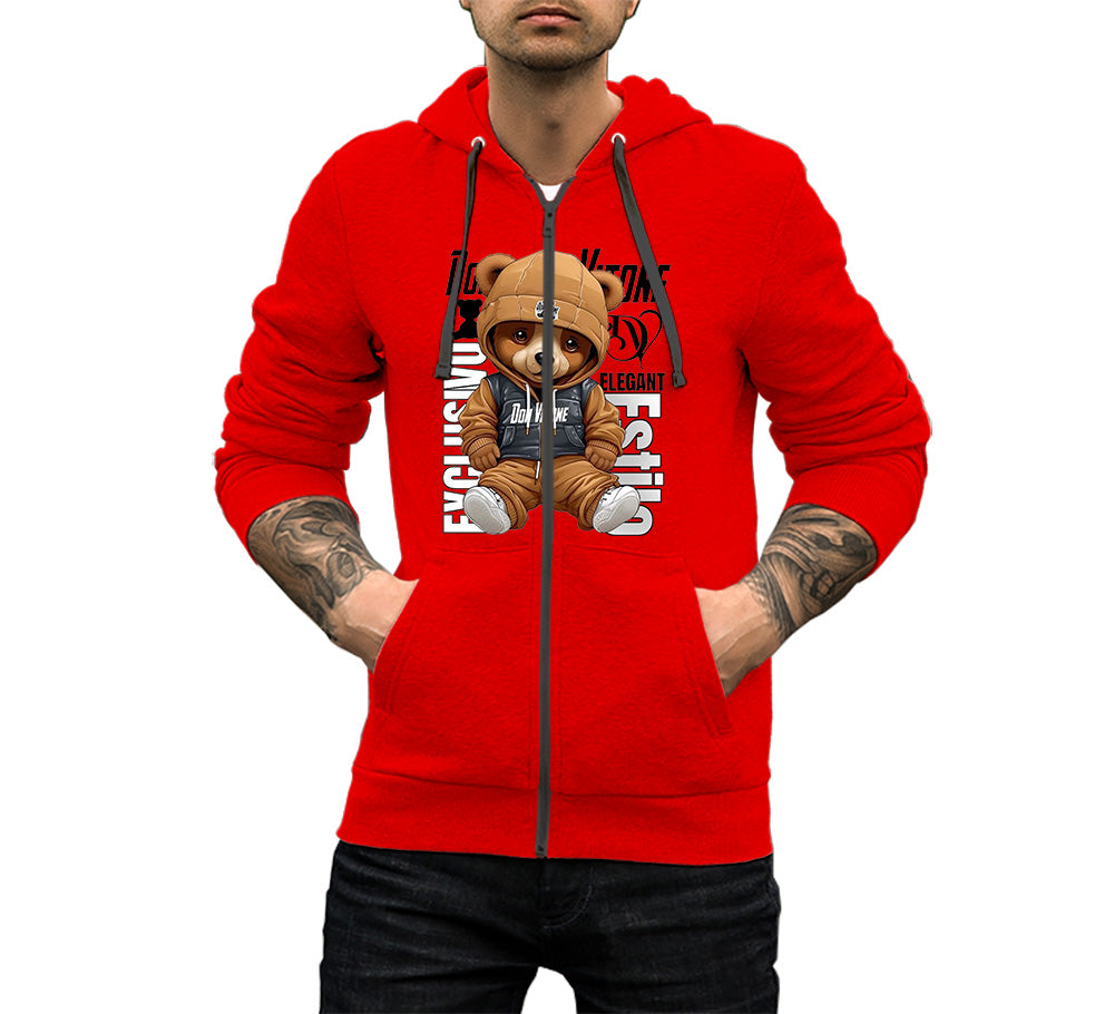 Teddy Bear Zipper Hoodie