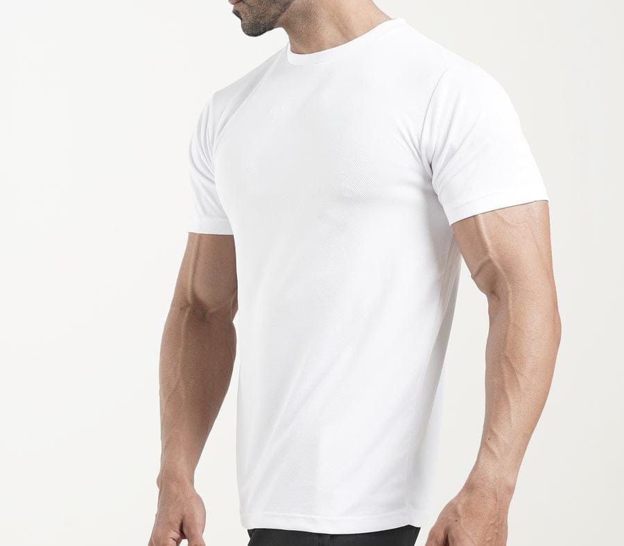 White Dry Fit Mens Tshirt