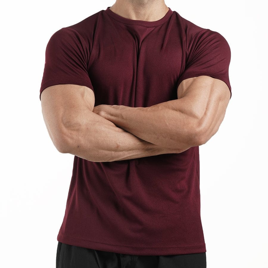 Maroon Dry Fit Mens Tshirt