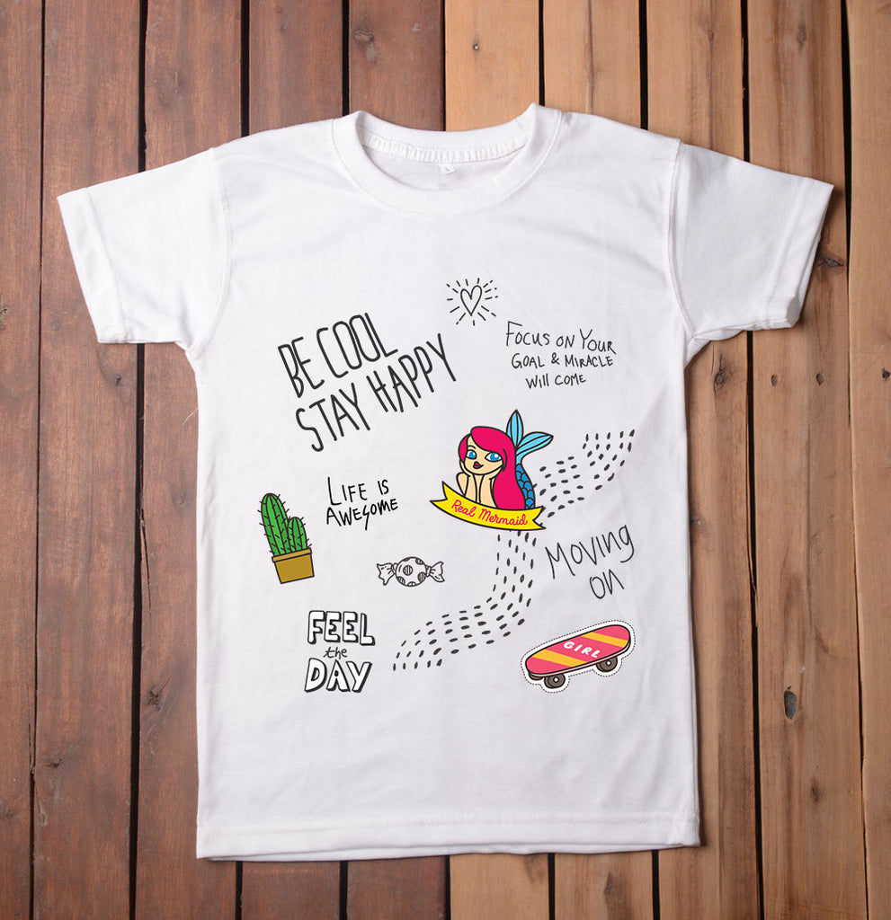 BE COOL STAY HAPPY T-SHIRT