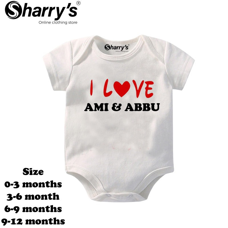 I Love Ammi AND Abbu Romper