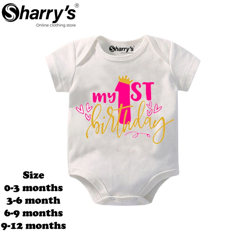 My First Birthday Romper