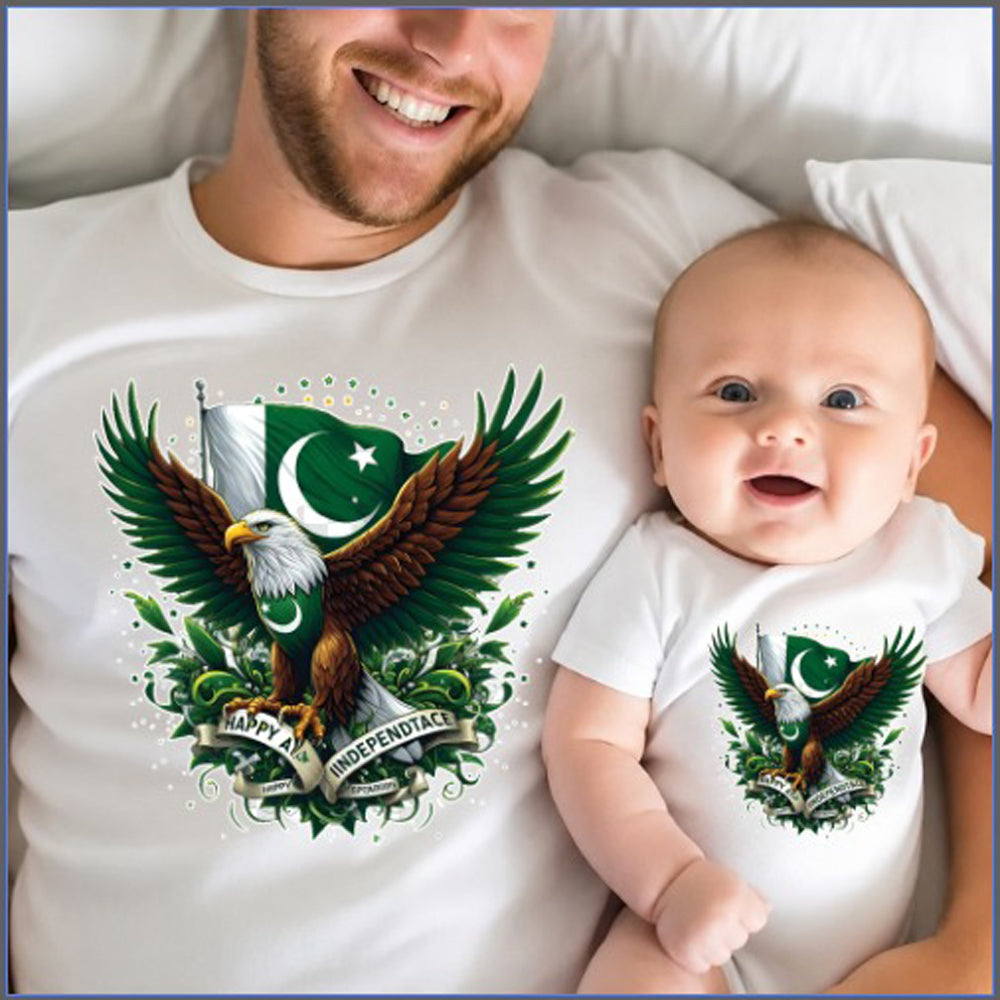 Pakistan Independence Day Dad & Baby Matching Shirts – Premium Cotton
