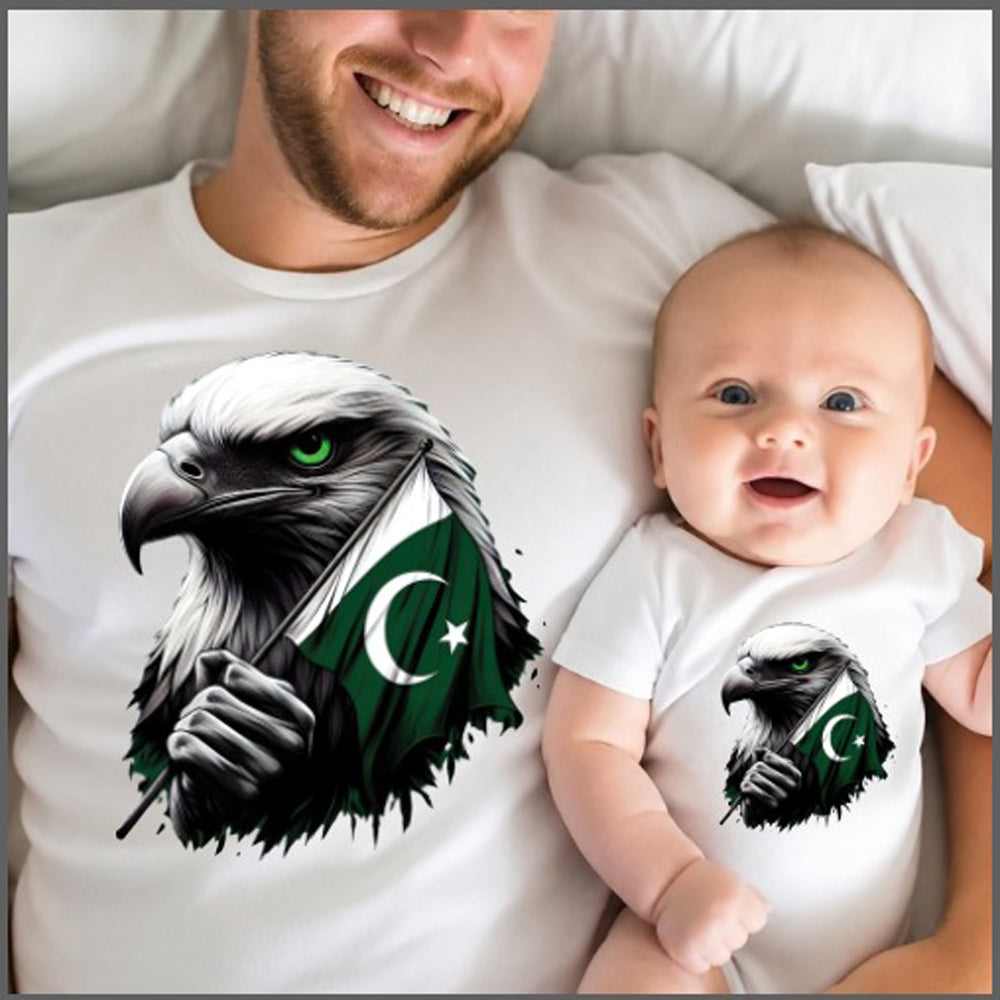 Pakistan Independence Day Dad & Baby Matching Shirts – Premium Cotton