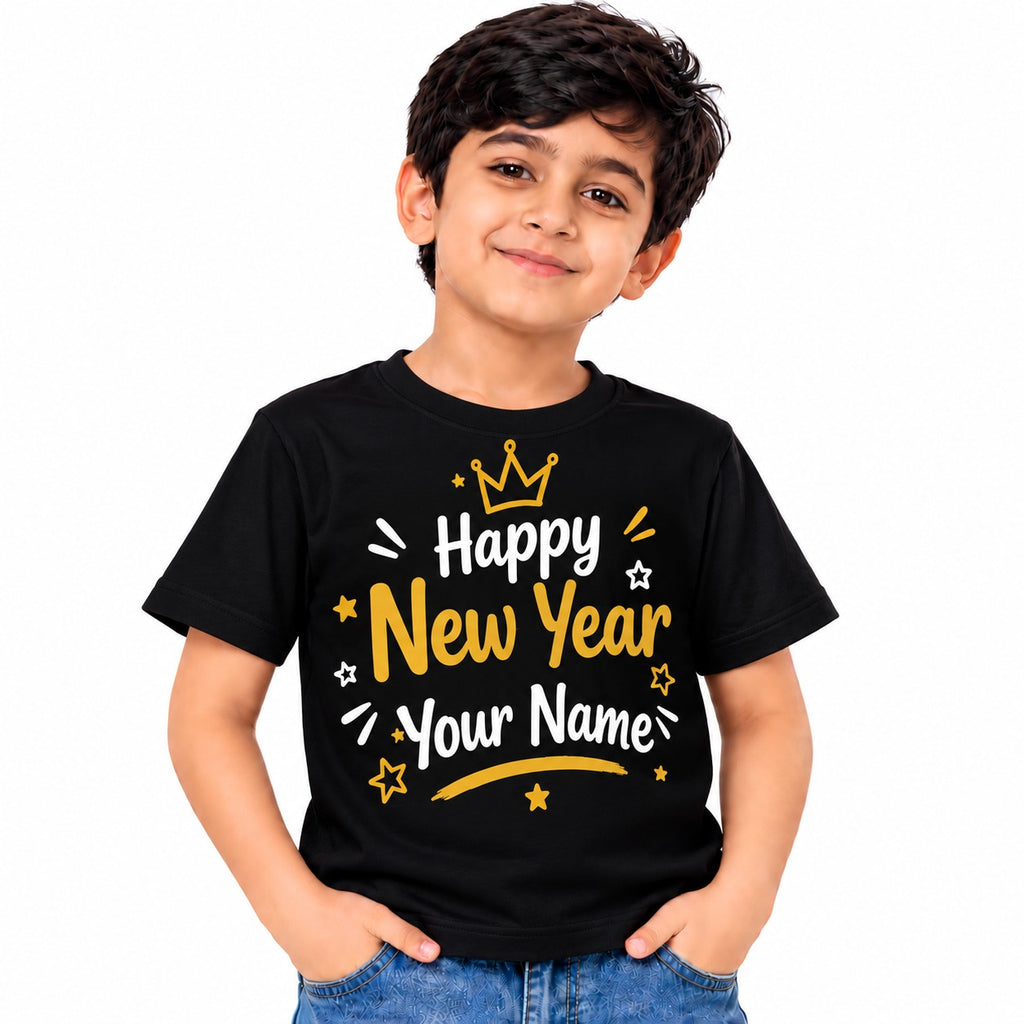 Customize Happy New Year T-Shirt for Kids