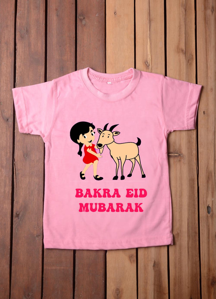 Bakra Eid Mubarak Girls T Shirt