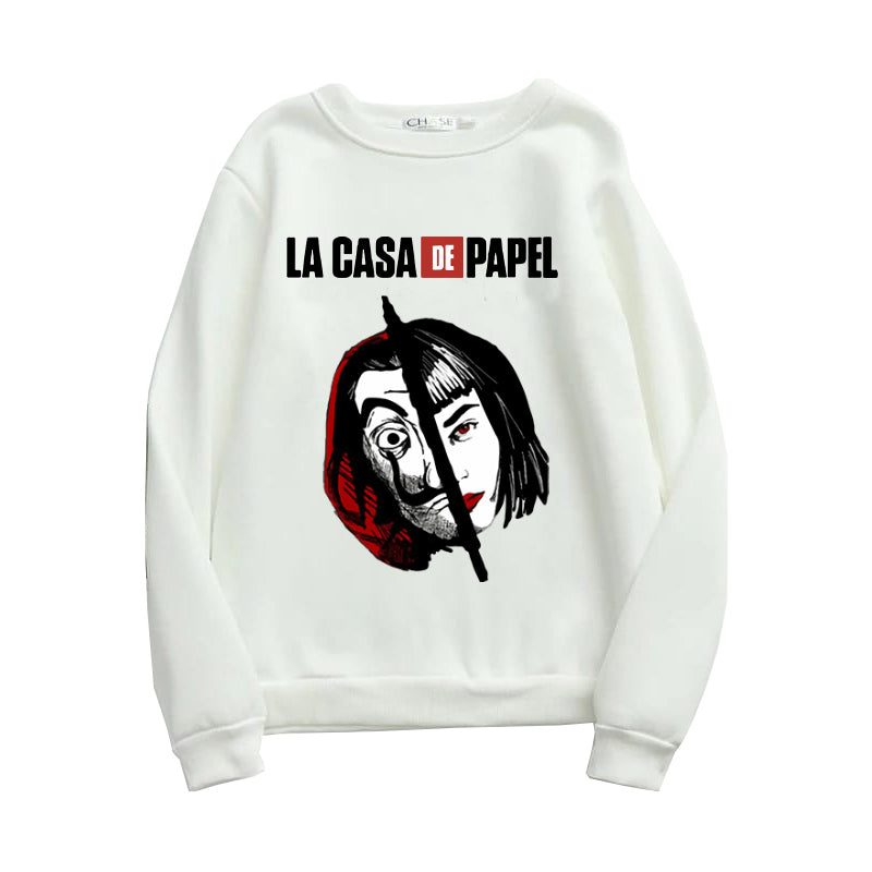Printed Sweatshirt For Women (LA CASA DE PAPEL)