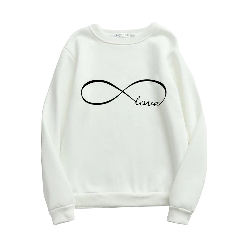 Printed Sweatshirt For Women (LOVE SHUFFLE)