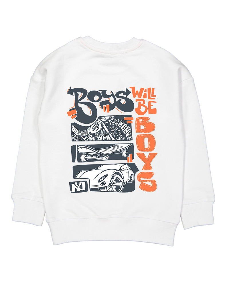 Printed Sweat-Shirts For KIDS (BOYS WILL BE BOYS)
