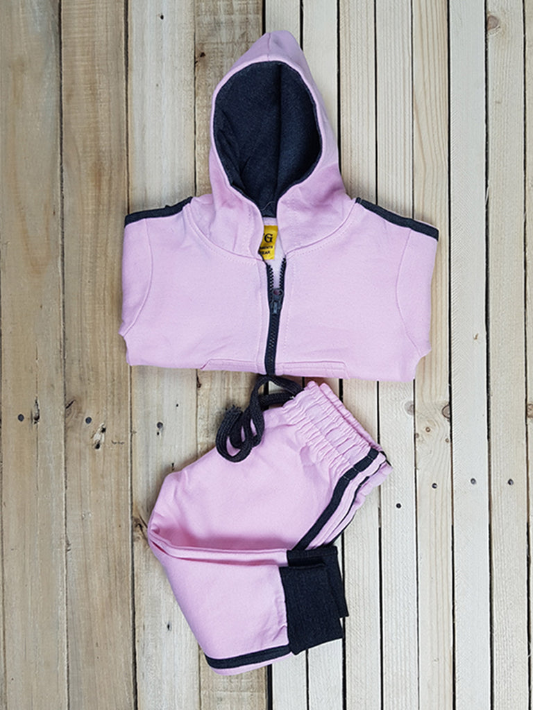 Pink Lining Tracksuits For Kids