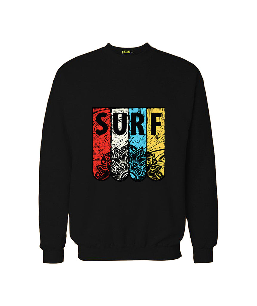 Graphic Design Printed Sweatshirt For Men (SURF)