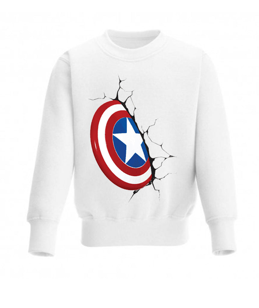 Printed Design Sweatshirt (Vibranium Shield)