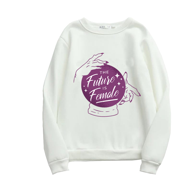 Printed Sweatshirt For Women (THE FUTURE IS FEMALE)