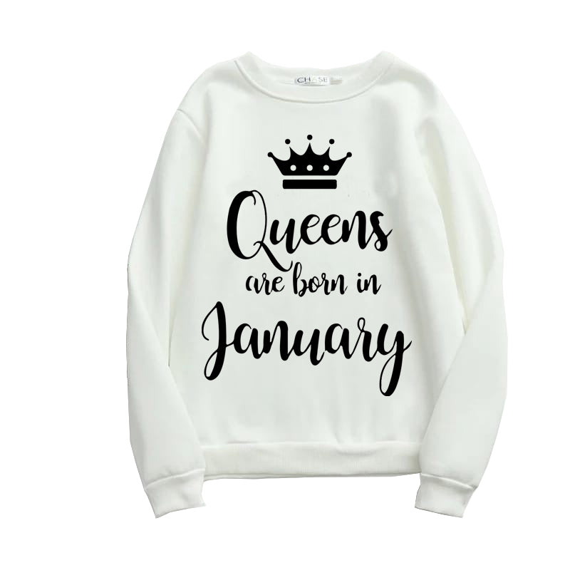 Printed Fleece Sweatshirt For Women