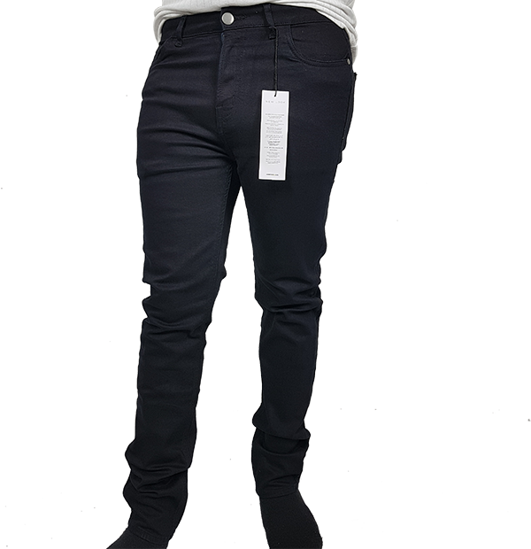 BLACK SKINNY-FIT JEANS