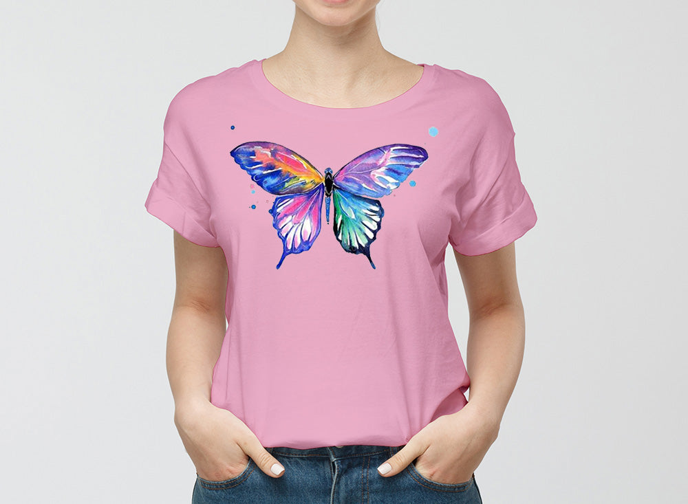Colorful Butterfly T Shirt