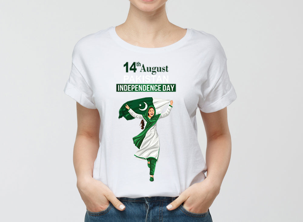 Graphic Design T Shirt Independence Of Pakistan