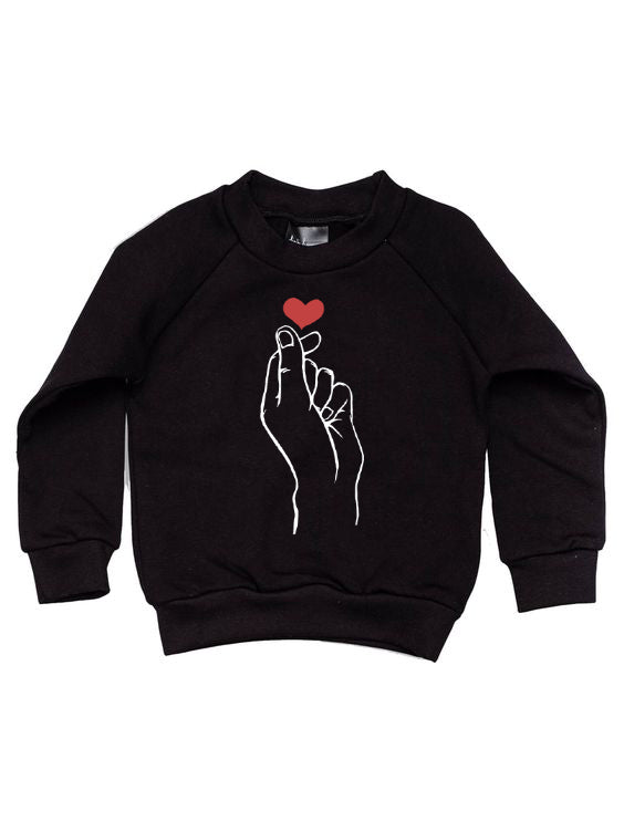 Printed Sweat-Shirts For KIDS (FINGER HEARTS)