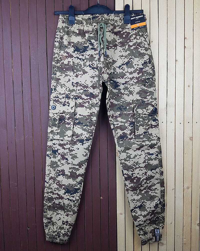camouflage twill trouser
