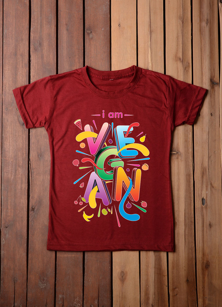 Vegan Multi Color T Shirt