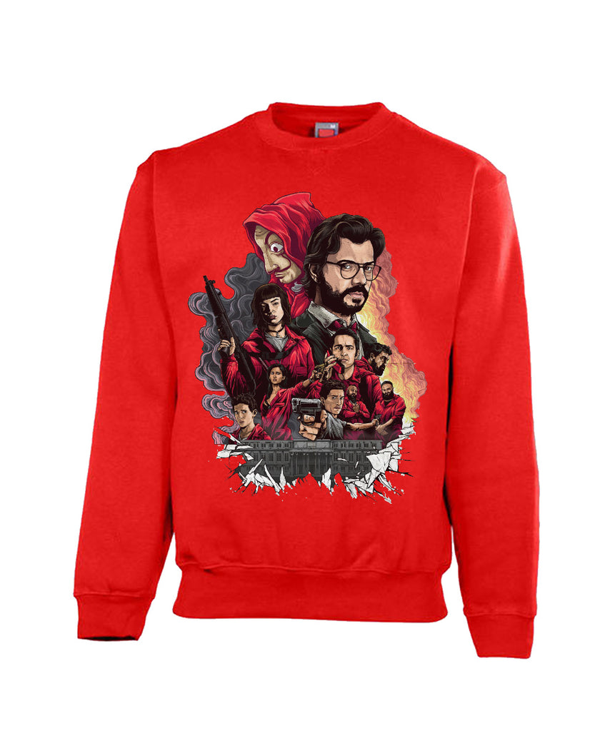 Printed Sweatshirt For Men (MONEY HEIST)