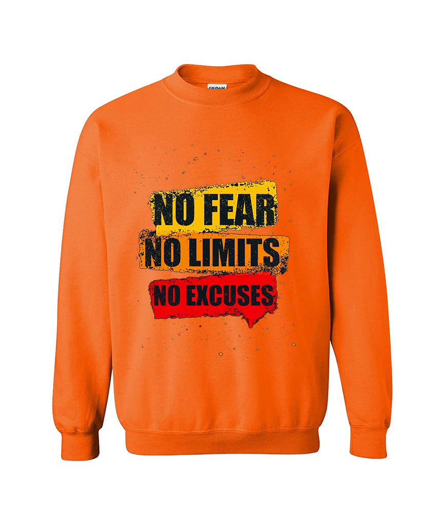 Graphic Design Printed Sweatshirt For Men (NO-FEAR NO-LIMITS)