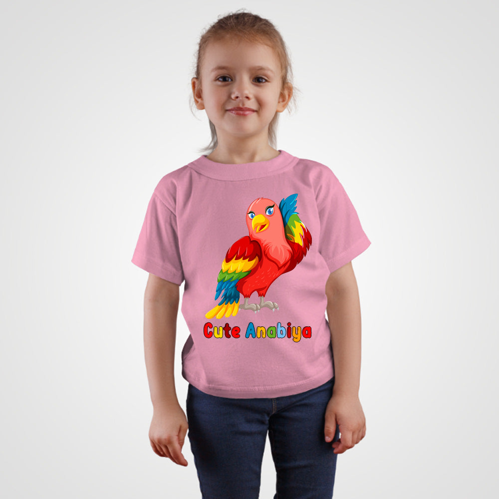 Colorful Parrot T Shirt With Name