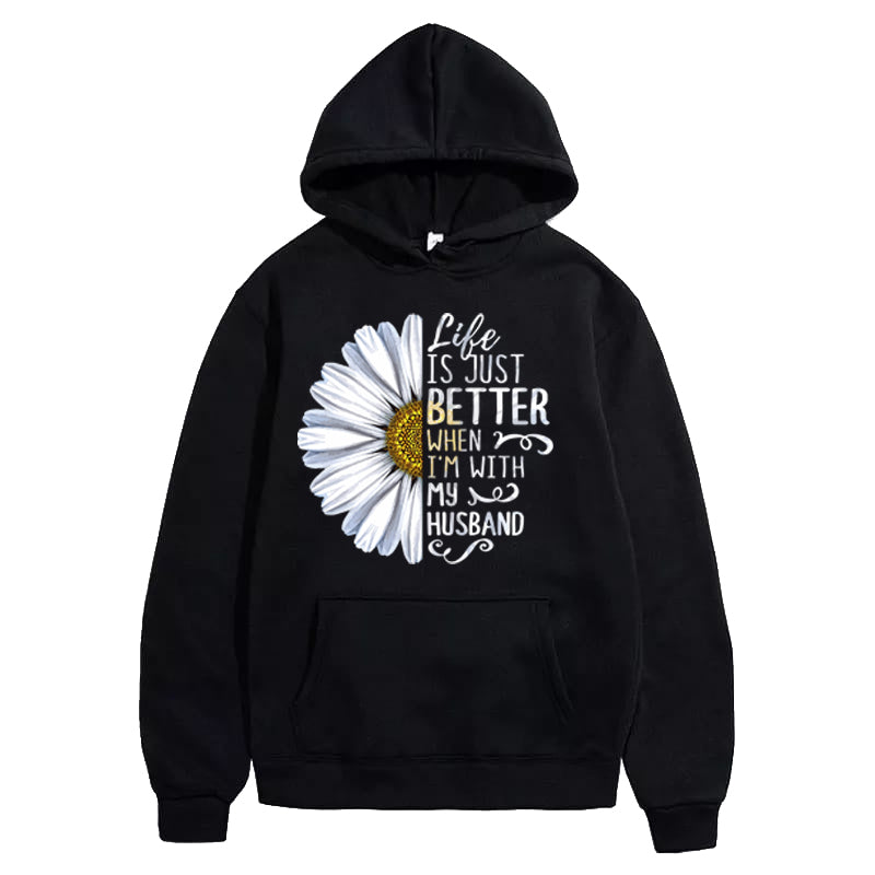Printed Pullover HOODIE For Women