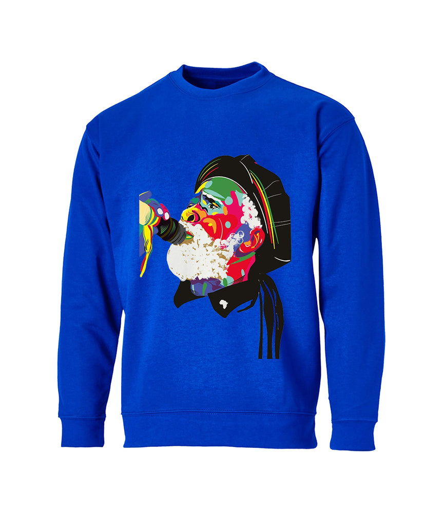 Face Art Printed Sweatshirt FOR MEN