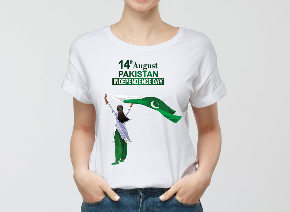 Graphic Design T Shirt Independence Of Pakistan