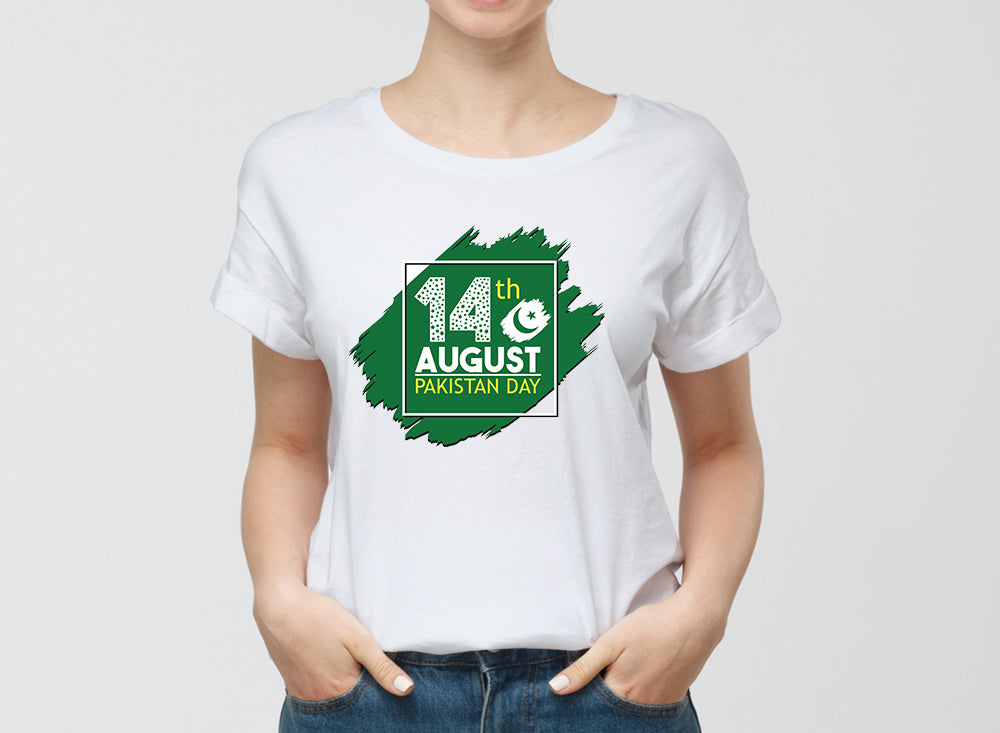 Graphic Design T Shirt Independence Of Pakistan