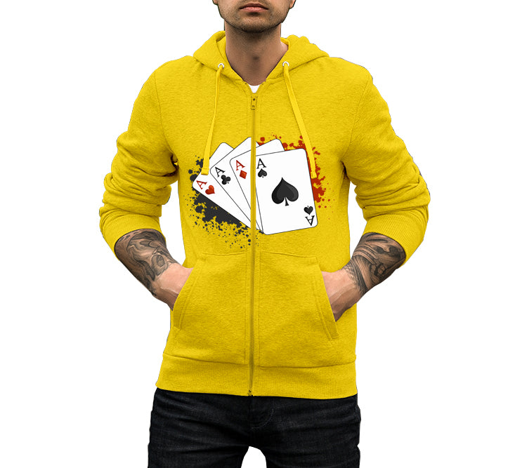 Customized Hoodie For Men (POKER CARDS)
