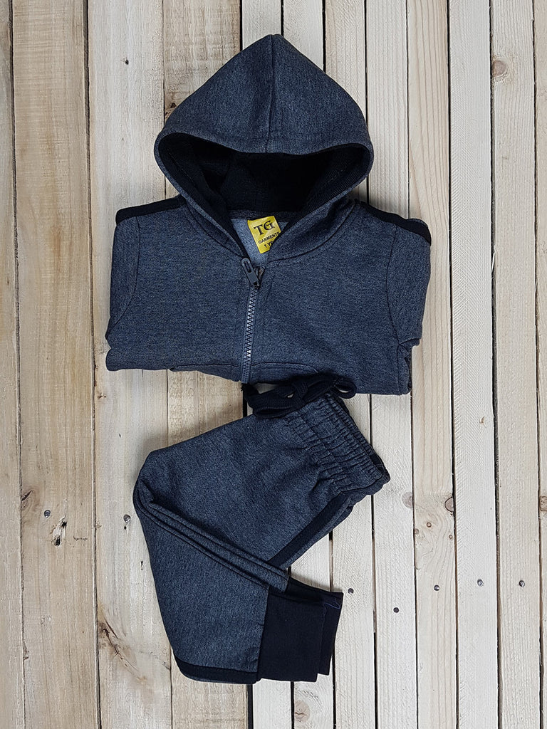 Charcoal Lining Tracksuits For Kids