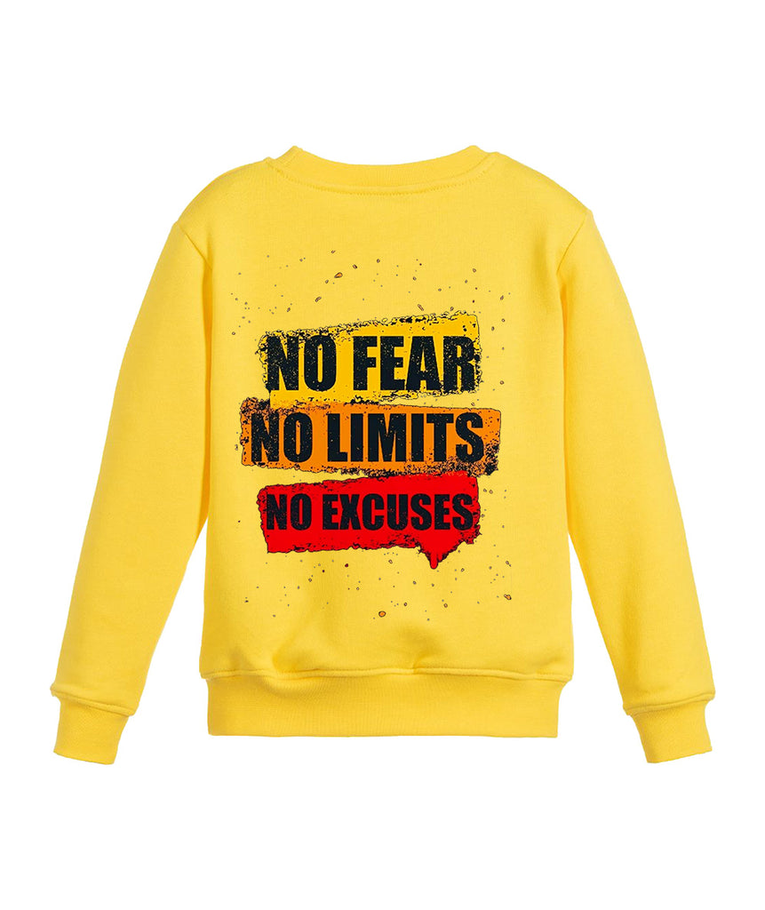 Graphic Design Printed Sweatshirt For Men (NO-FEAR NO-LIMITS)