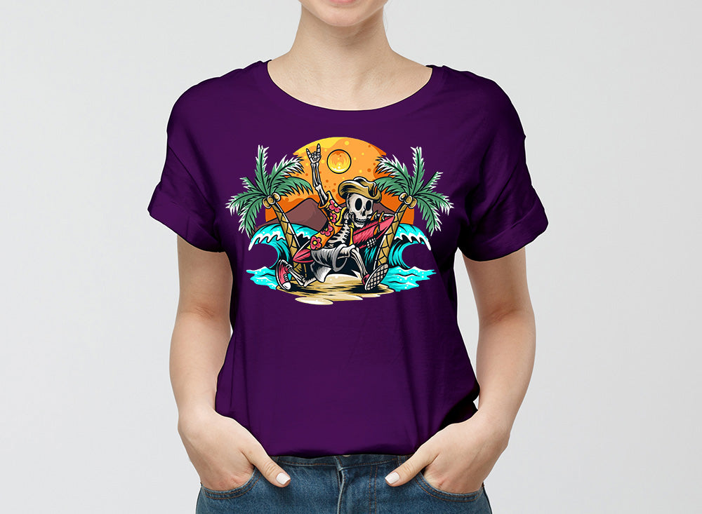 Skull Beach Party T Shirt