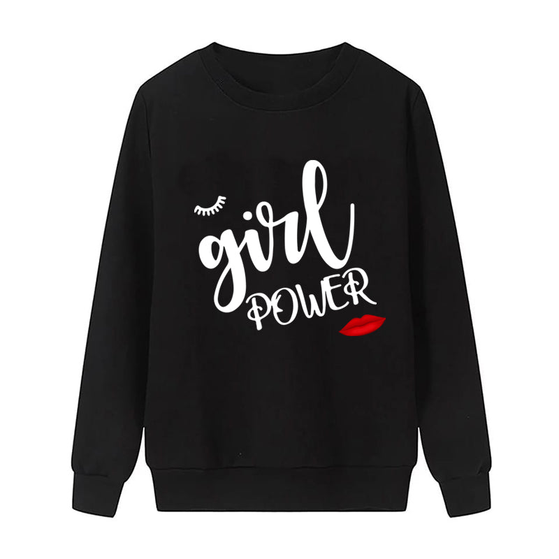 Printed Sweatshirt For Women (GIRL POWER)