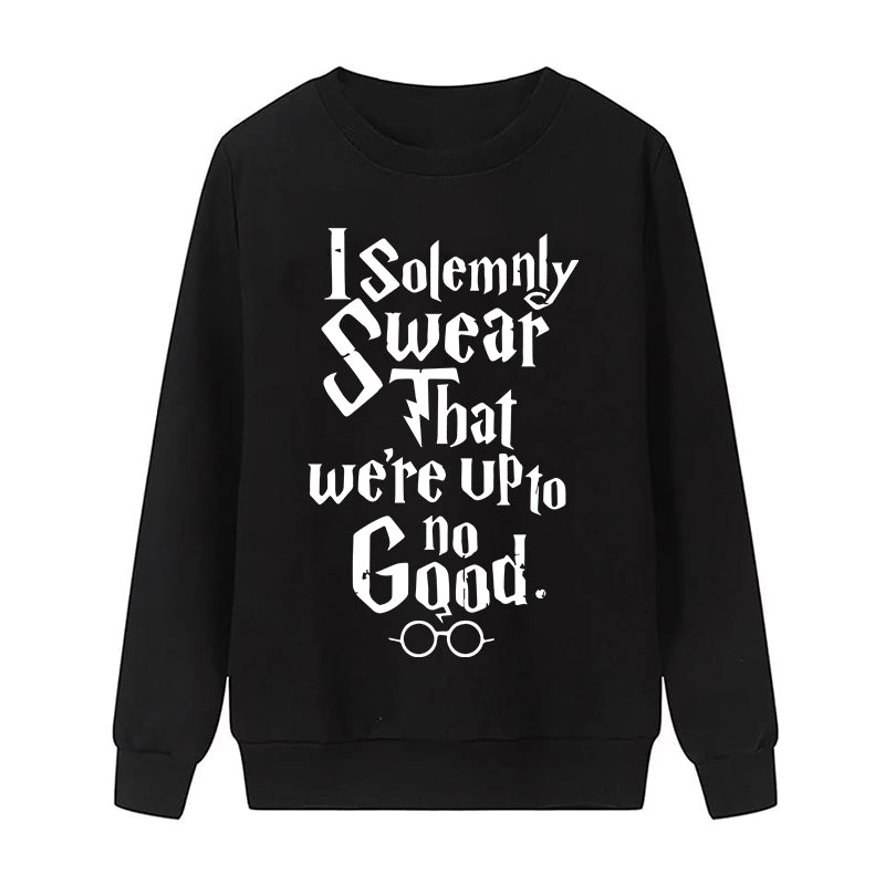 Printed Sweatshirt For Women (I SOLEMNLY SWEAR)