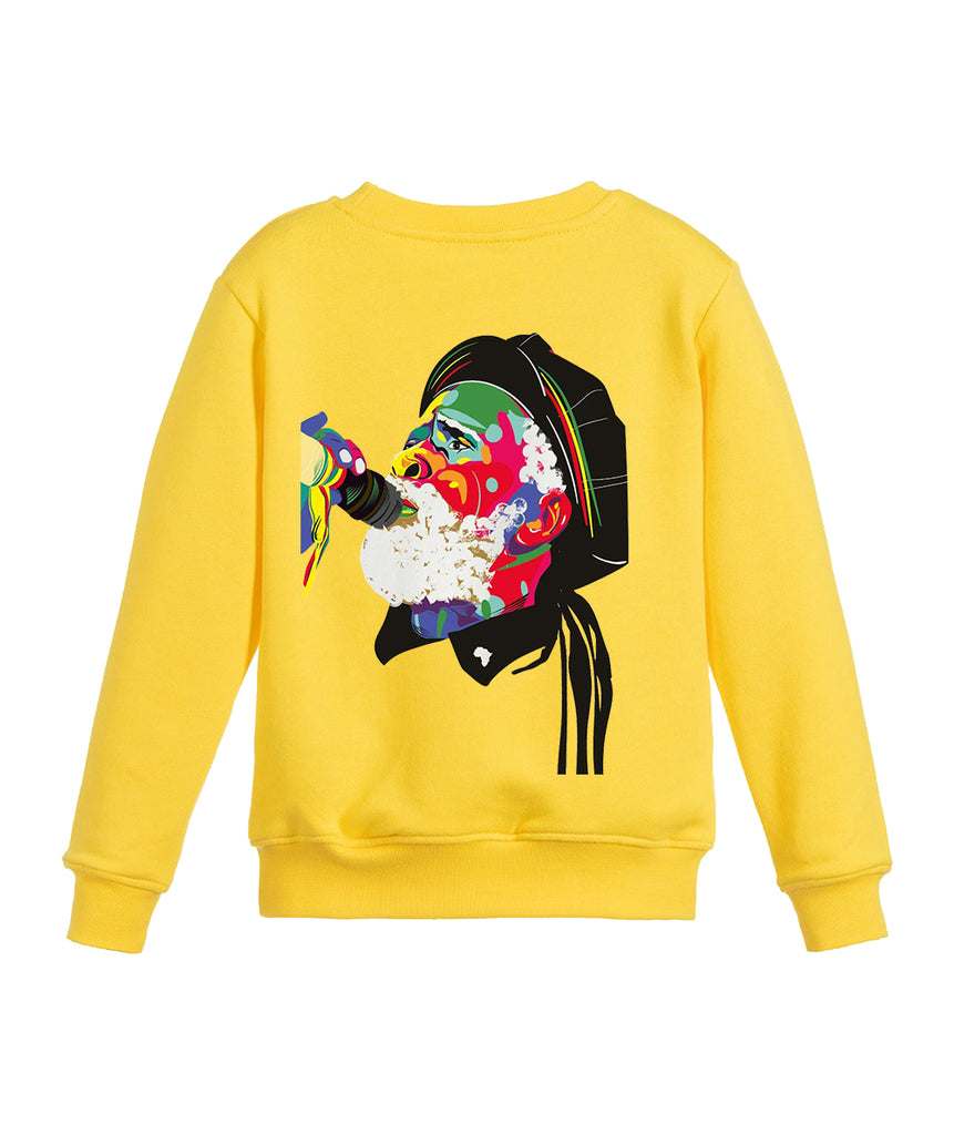 Face Art Printed Sweatshirt FOR MEN