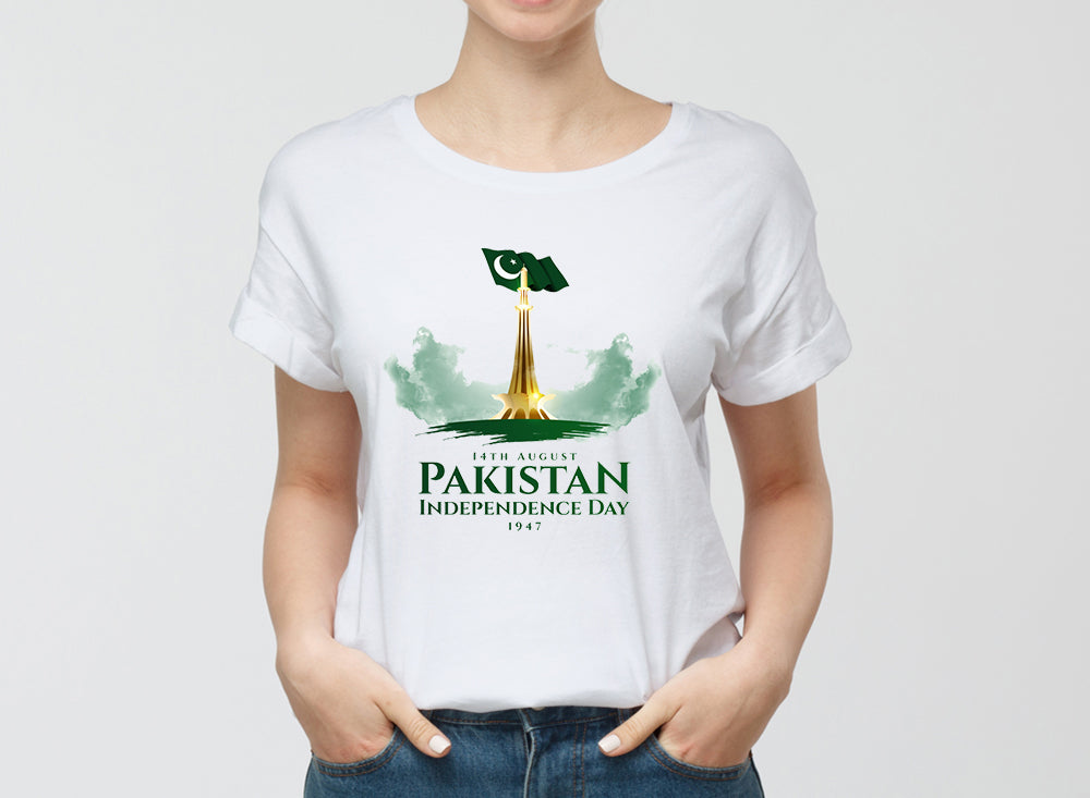 Graphic Design T Shirt Independence Of Pakistan