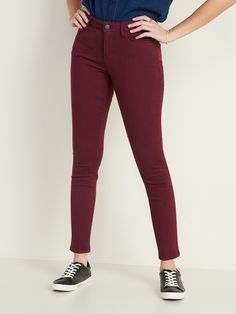 Export Left Over Skinny Pant (Maroon)