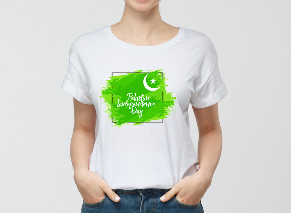 Graphic Design T Shirt Independence Of Pakistan